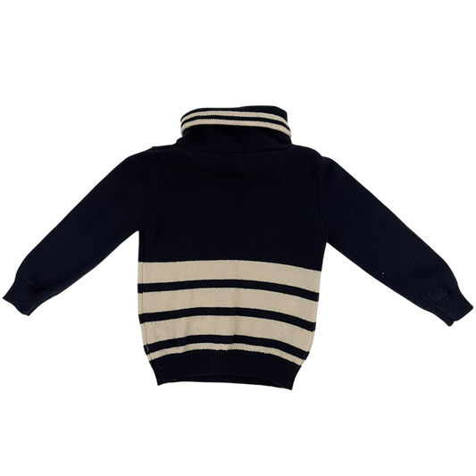 Navy and White Sweater