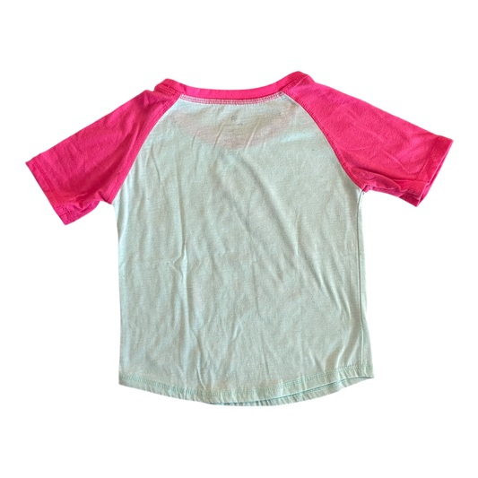 Light blue and pink t-shirt