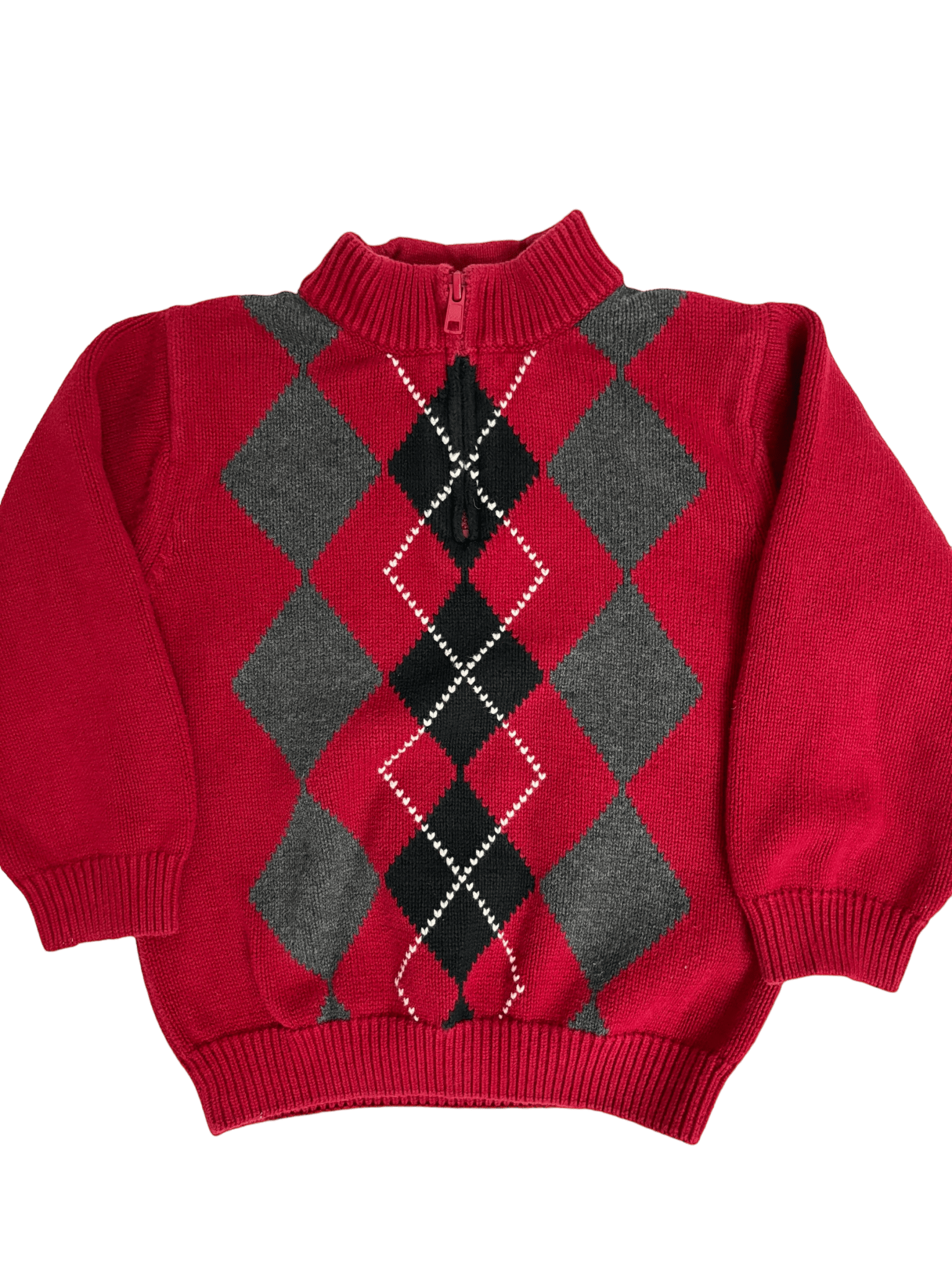 Argyle Quarter Zip Sweater – LeftKneePatch Argyle Quarter Zip Sweater – LeftKneePatch