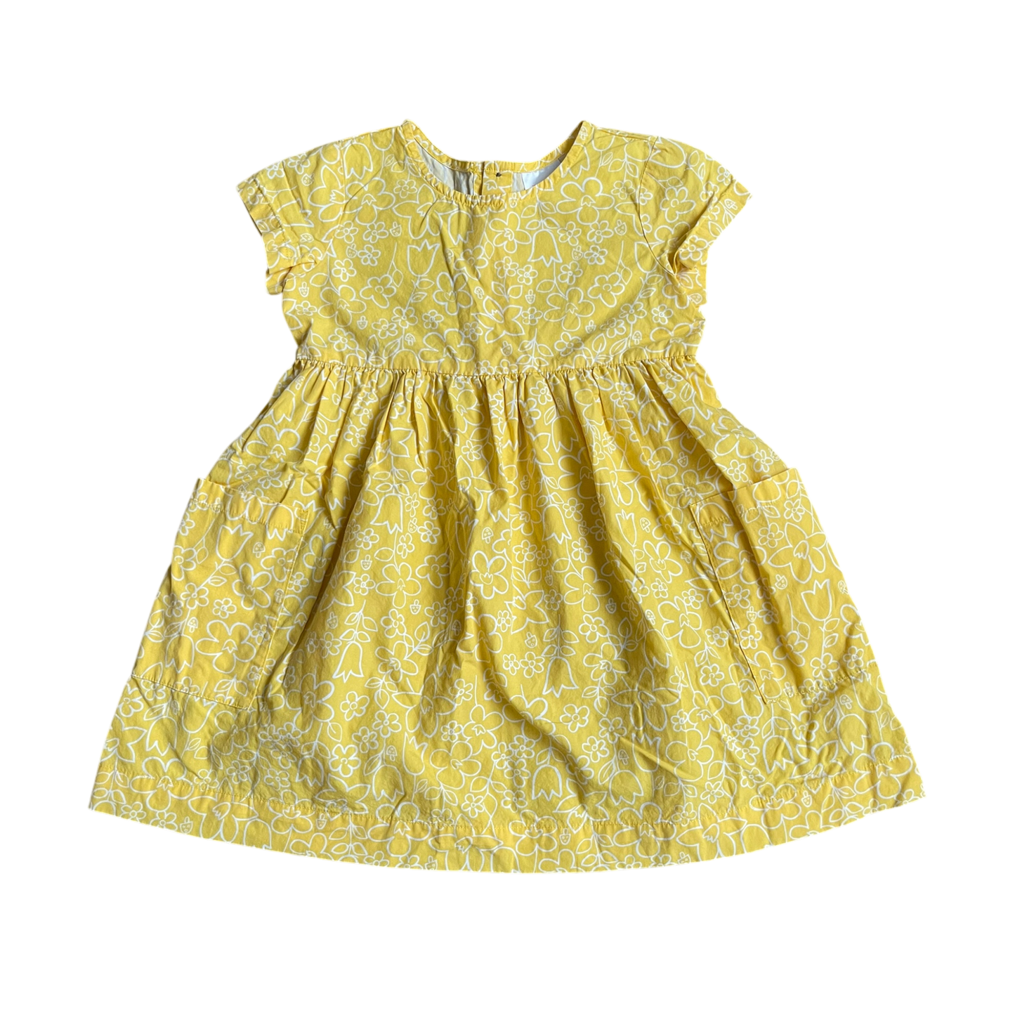 Girls Hanna Andersson yellow Dress size 6