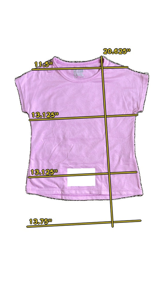 Girls 32 cool purple T-shirt size 5