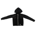 Girls Black Zipper Hoodie