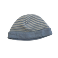 Baby Winter Hat Light Blue and White Striped