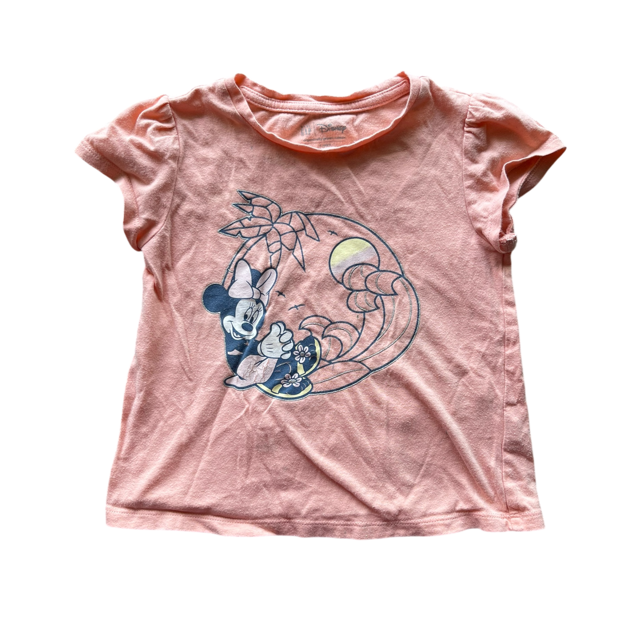 Minnie Mouse Pink Girls Gap Short Sleeve Tee Shirt