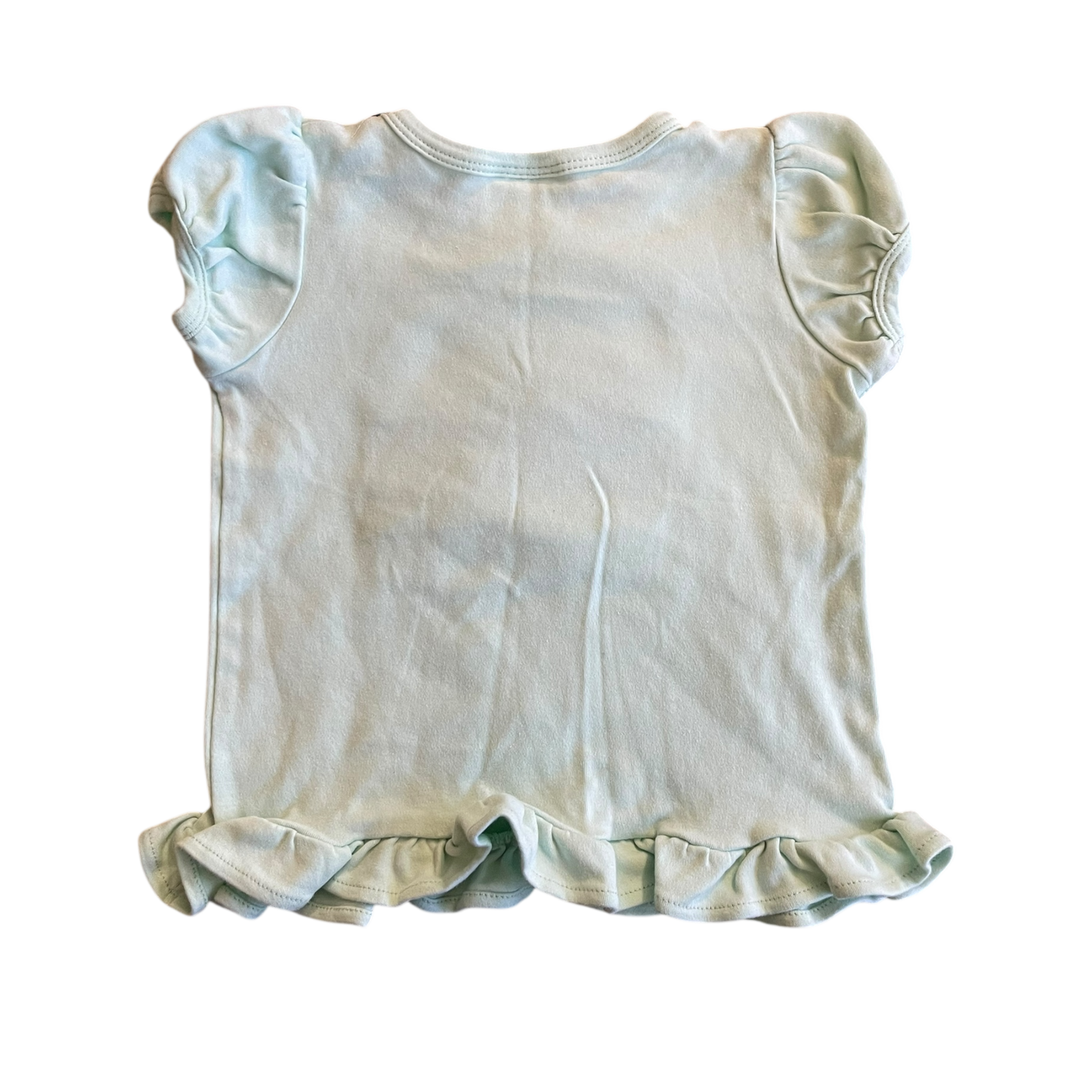 Girls blanke boutique teal T-shirt size 3