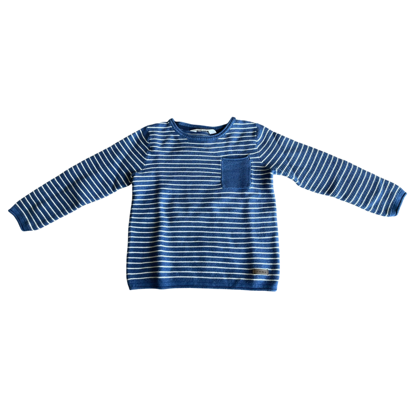 Boys H&M blue and white Sweatshirt size 5