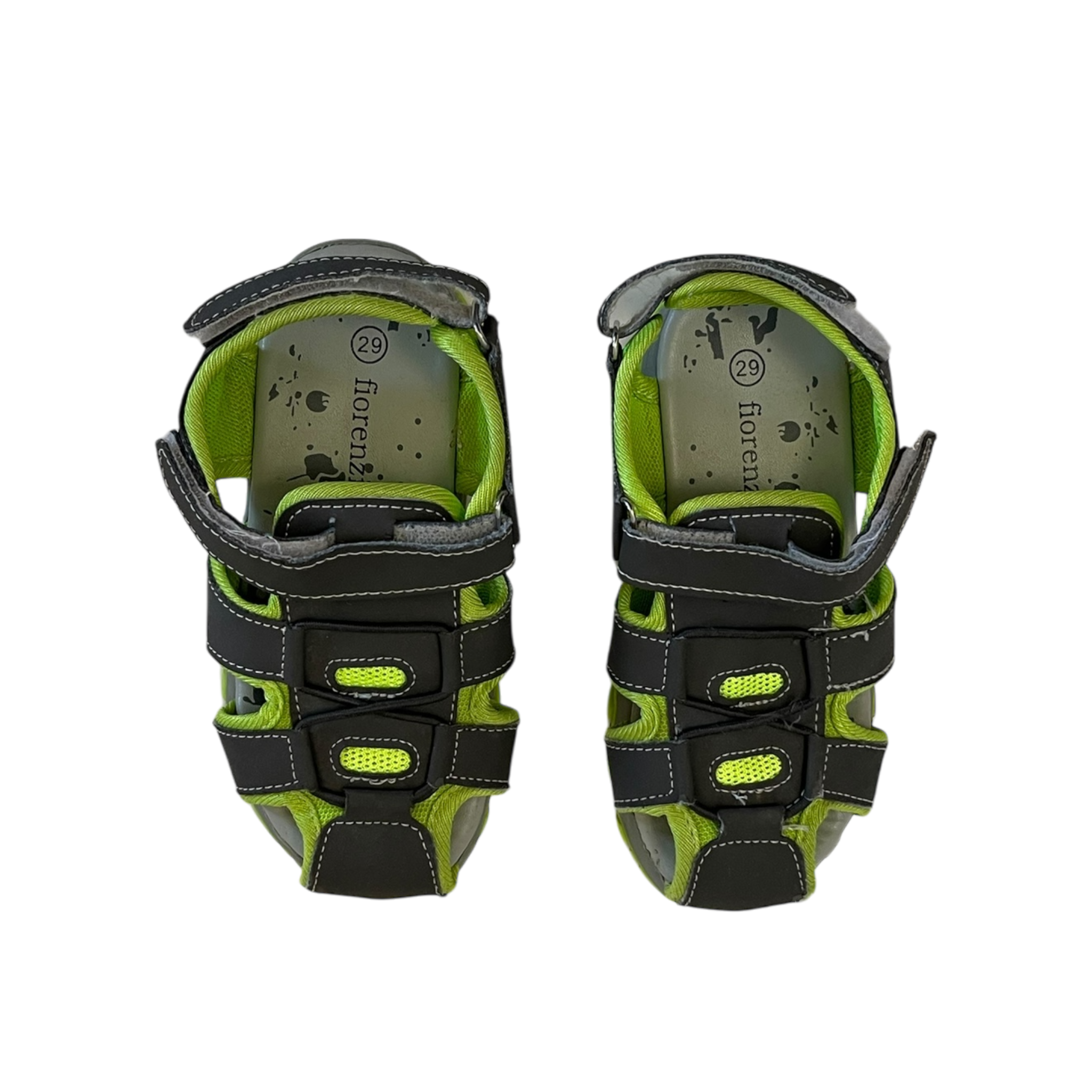 Light Green with Gray Sandals