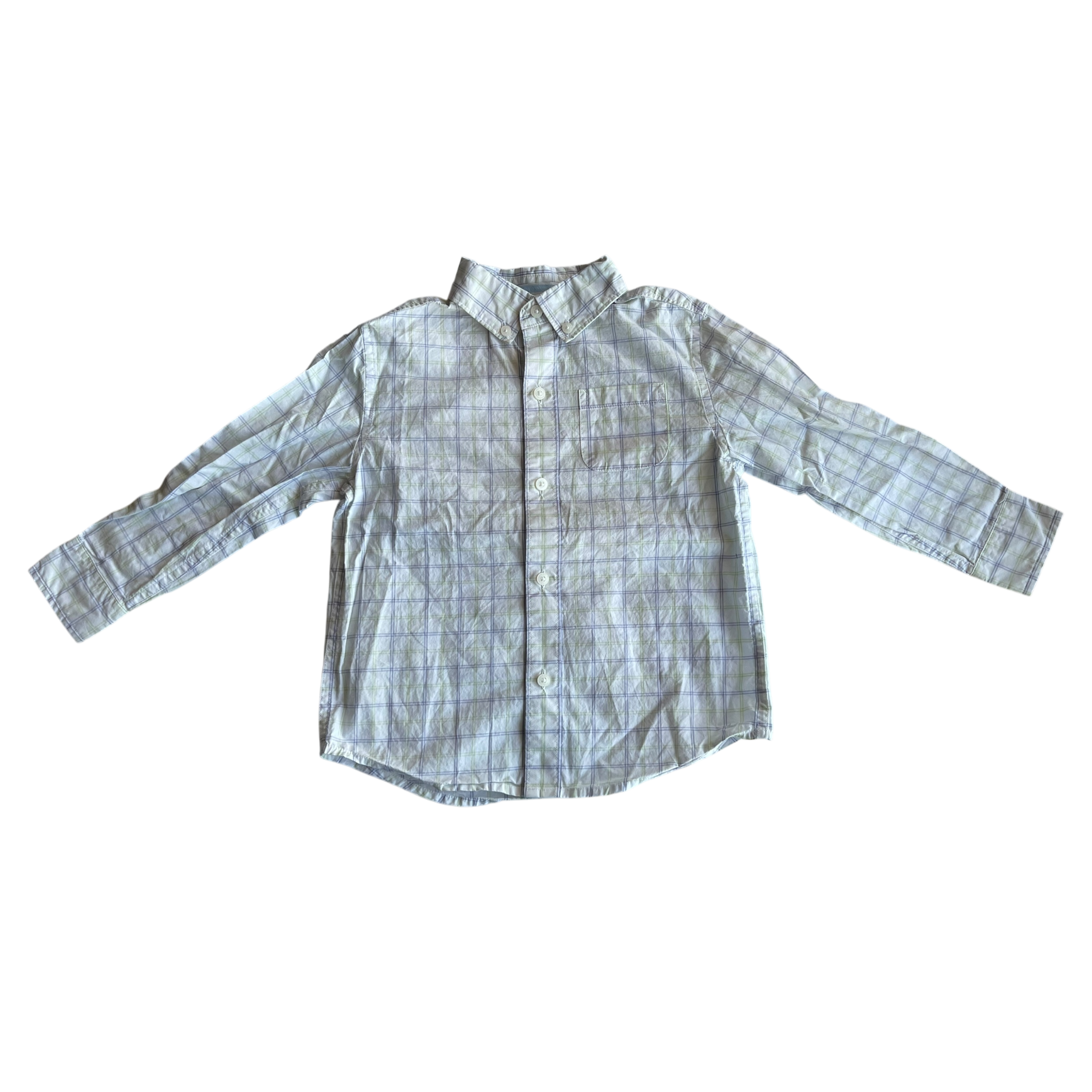 Boys janie and jack white purple green T-shirt size 3