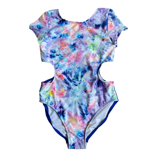 Girls more than magic multicolors Swim romper size 10