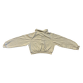 Beige Sweatshirt with zipper neckline