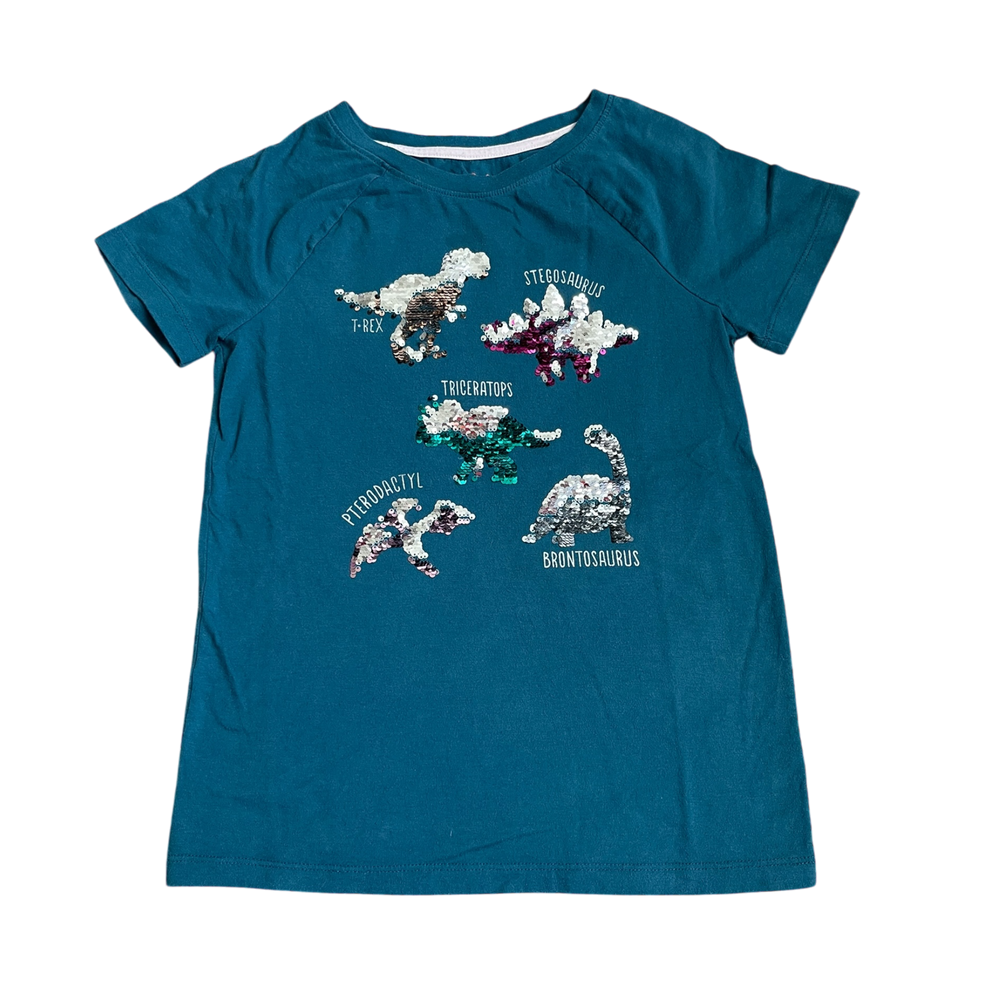 Girls cat & jack teal T-shirt size 10