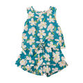 Girls real you blue white Romper size 4