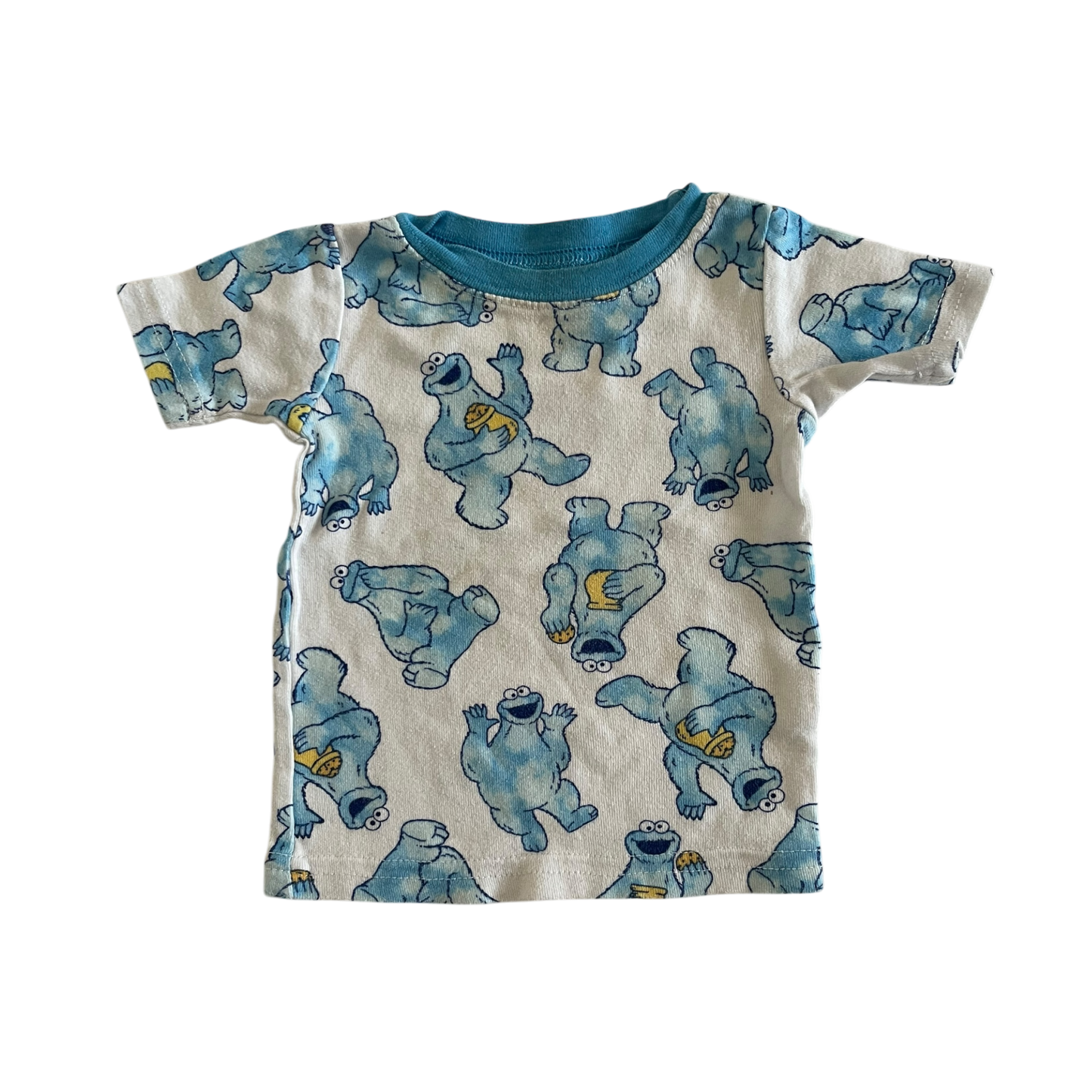 Boys sesame street white and blue T-shirt size 18 mth