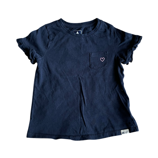 T-shirt, brand: gap , girls , navy, size 4 , 100% cotton