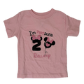 Girl Bella+Canvas kids pink T-shirt size 2