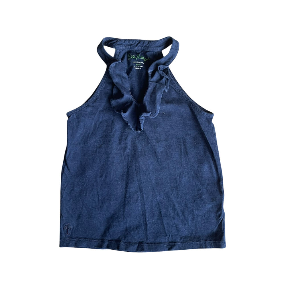 girls Lilly Pulityer  navy T-shirt size 4