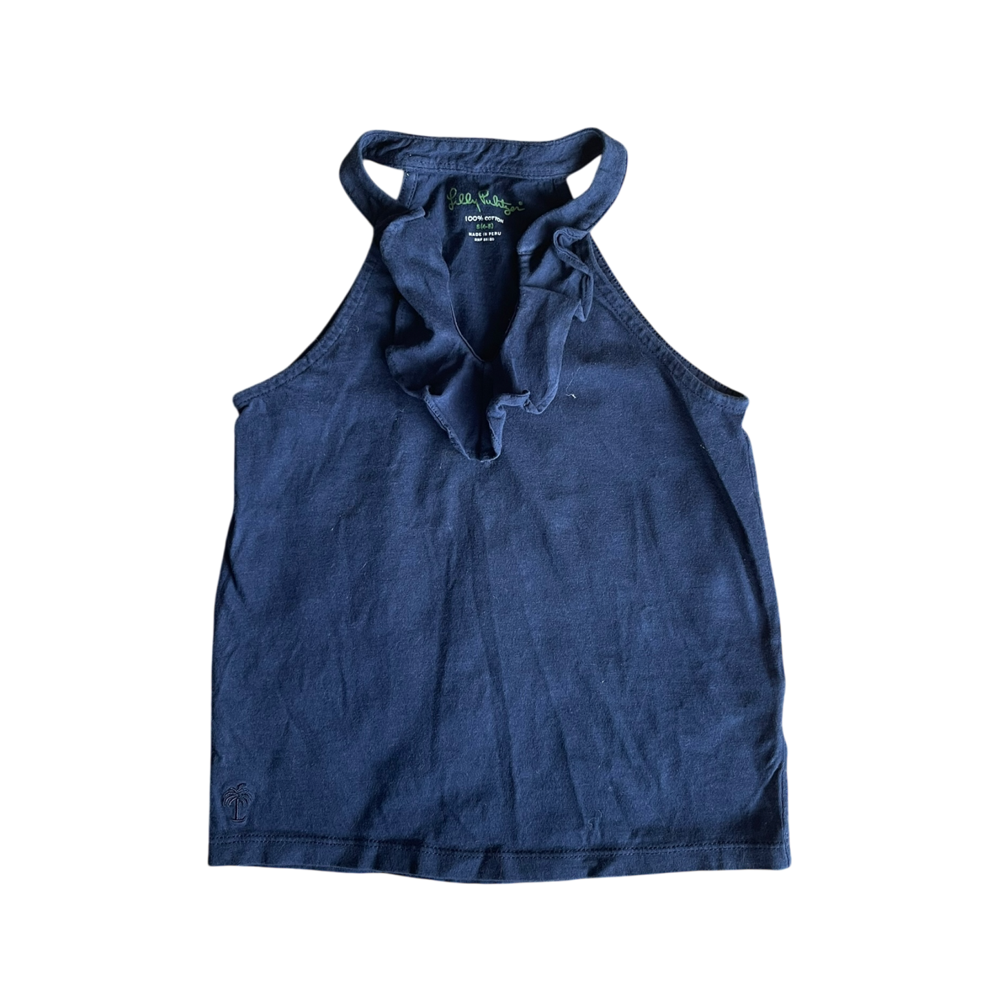 girls Lilly Pulityer  navy T-shirt size 4