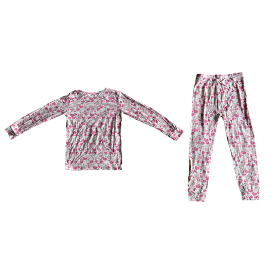 Girls sweet bamboo pink Pajama size 5