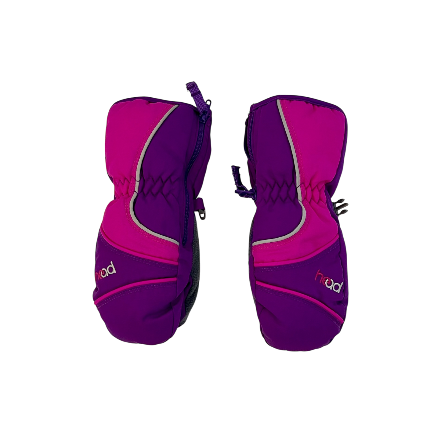 Unisex head purple with pink and gray Gloves size 3