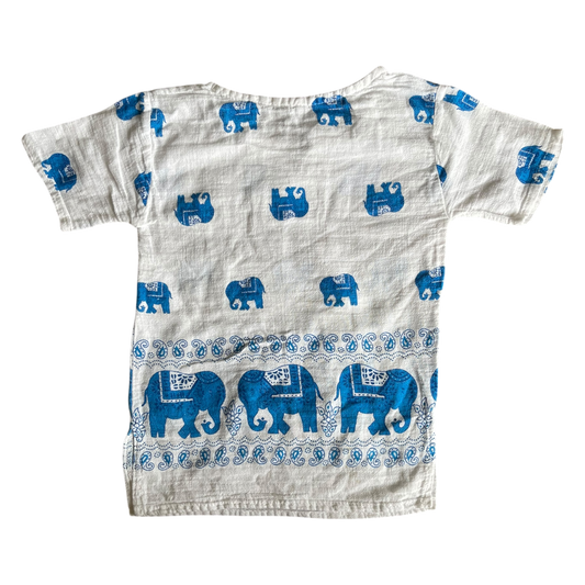 Boys blue and white T-shirt for 2 year old