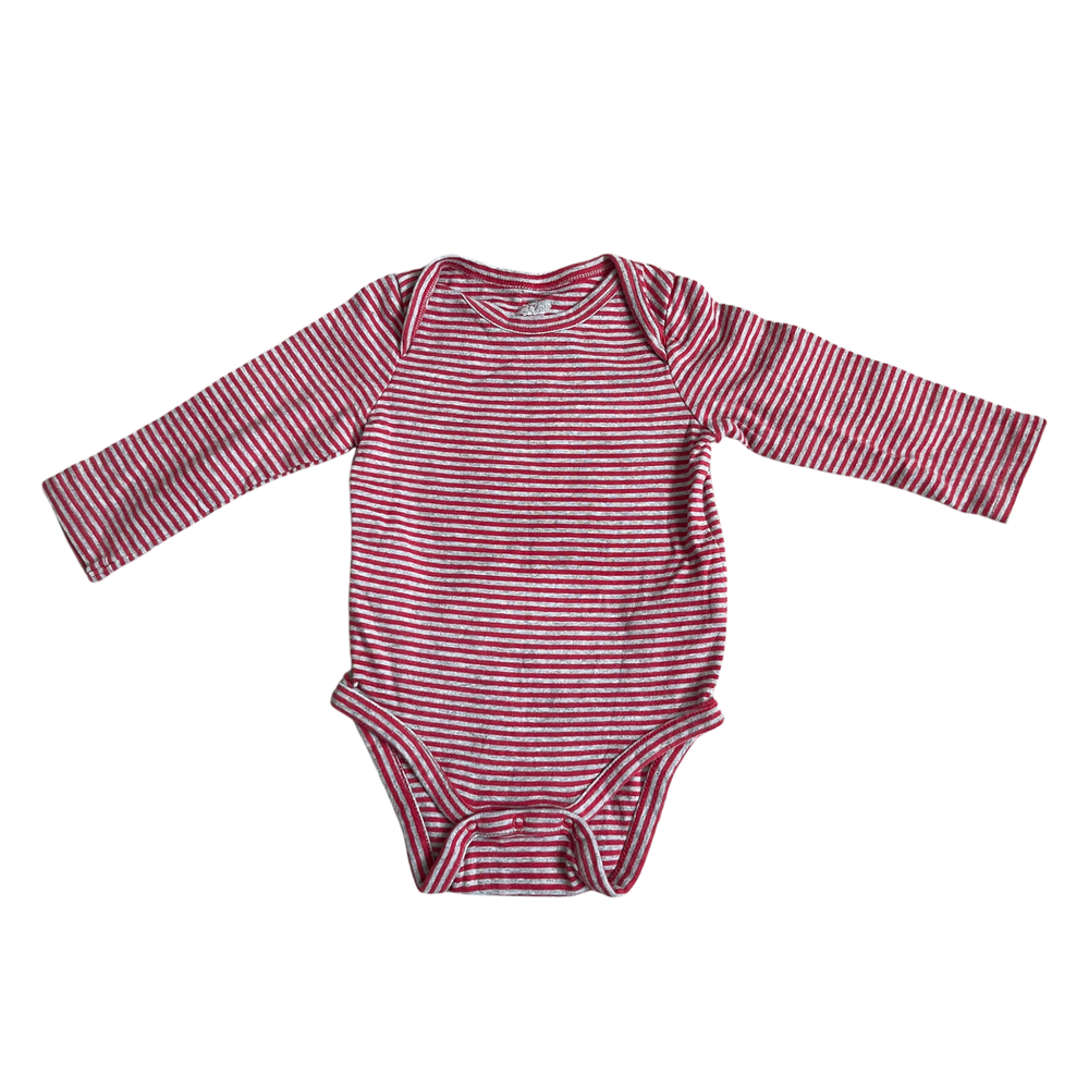 Unisex gap red and gray Onesie size 18 mth