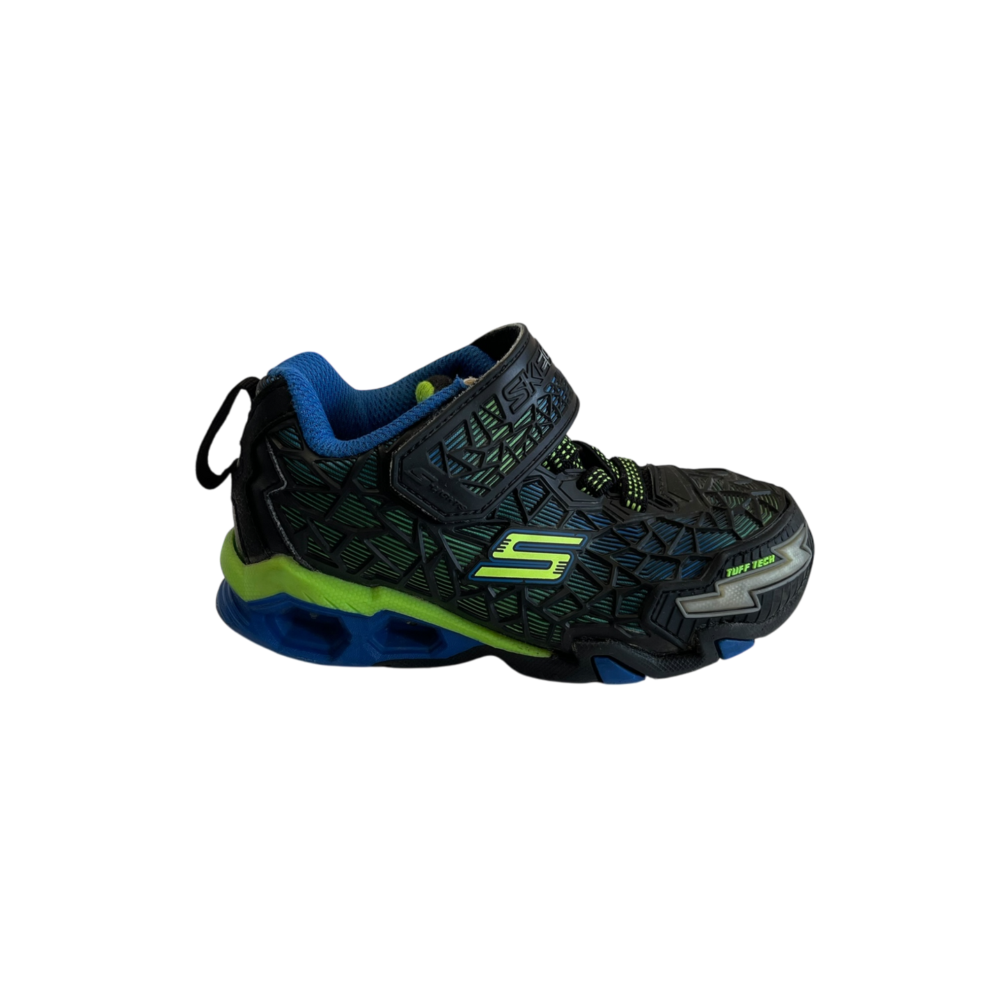 Skechers Black with Blue and Light Green