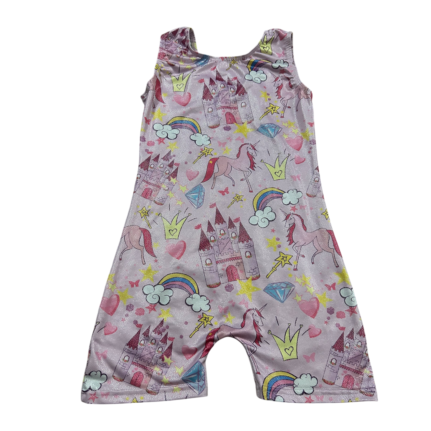 Girls Pink Princess Swimsuit, Size 4 | Preloved