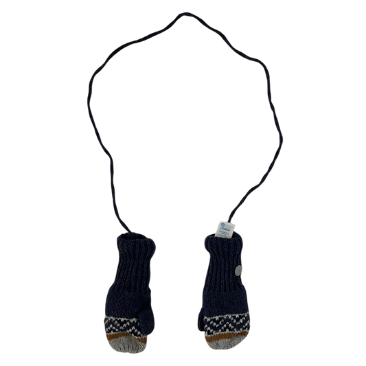 Boys okaïdi blue with gray and brown Gloves size 2