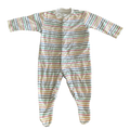 Boys primark white & multicolor Onesie size 6 mth