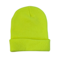 Bright Yellow Winter Hat with Person Logo