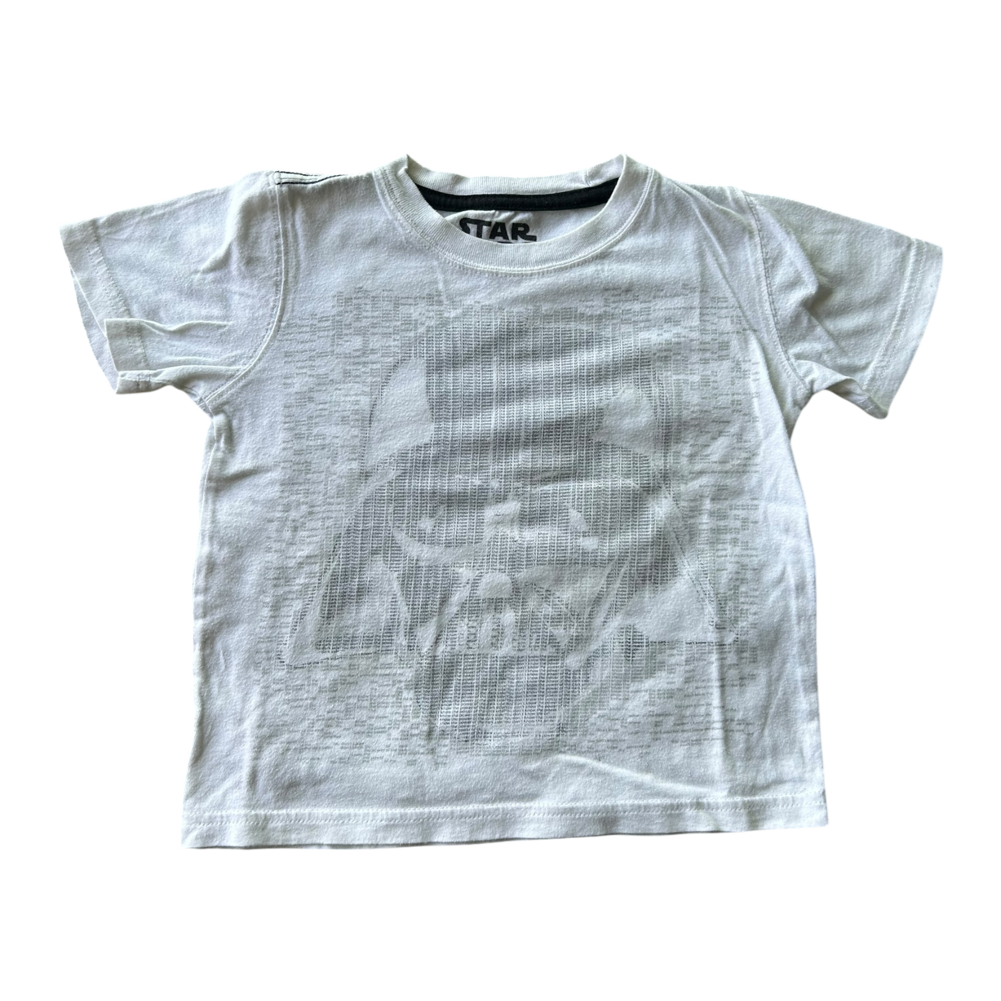 Boys Star Wars white T-shirt size 4