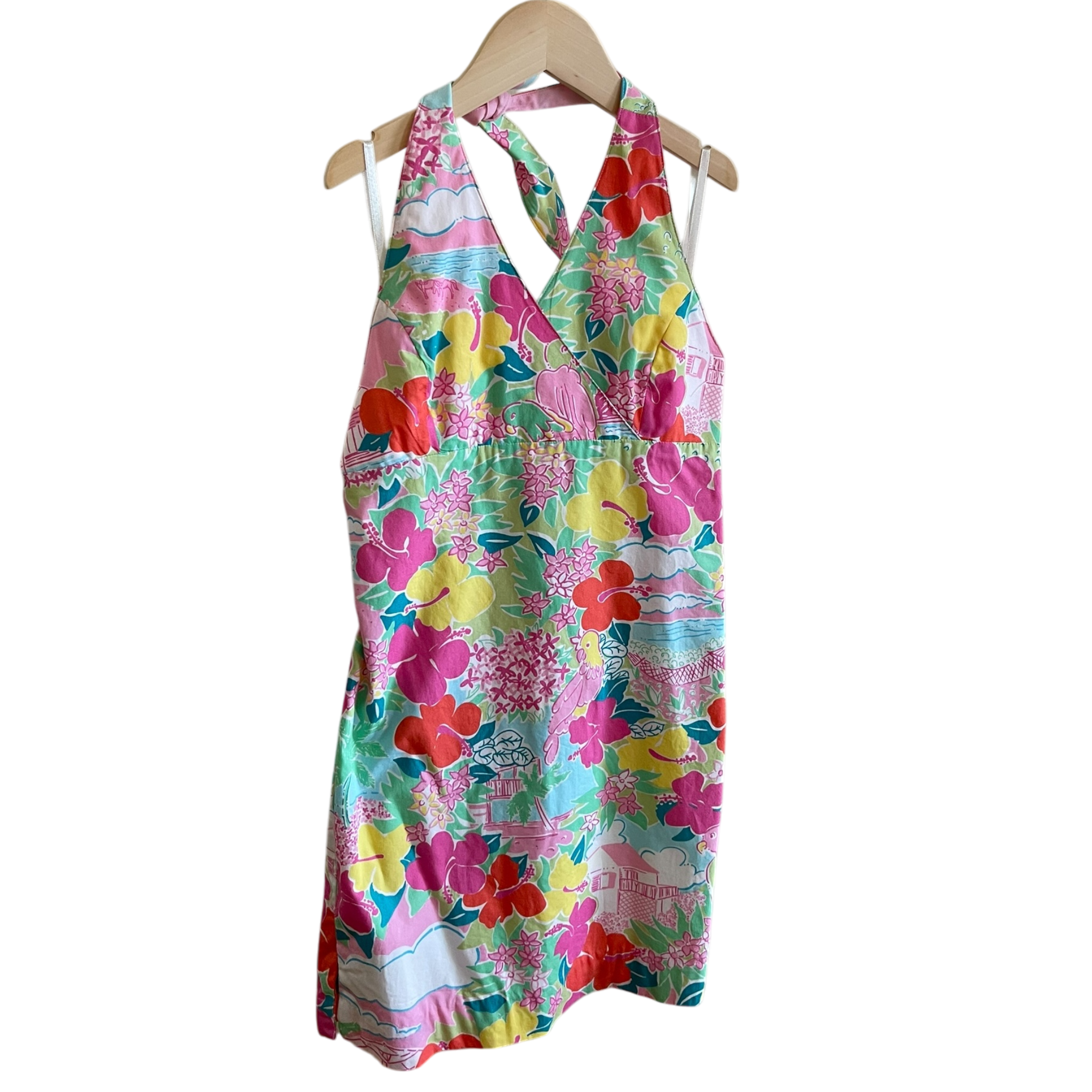 Lilly Pulitzer Halter Dress, Multicolor, Size 10 – LeftKneePatch