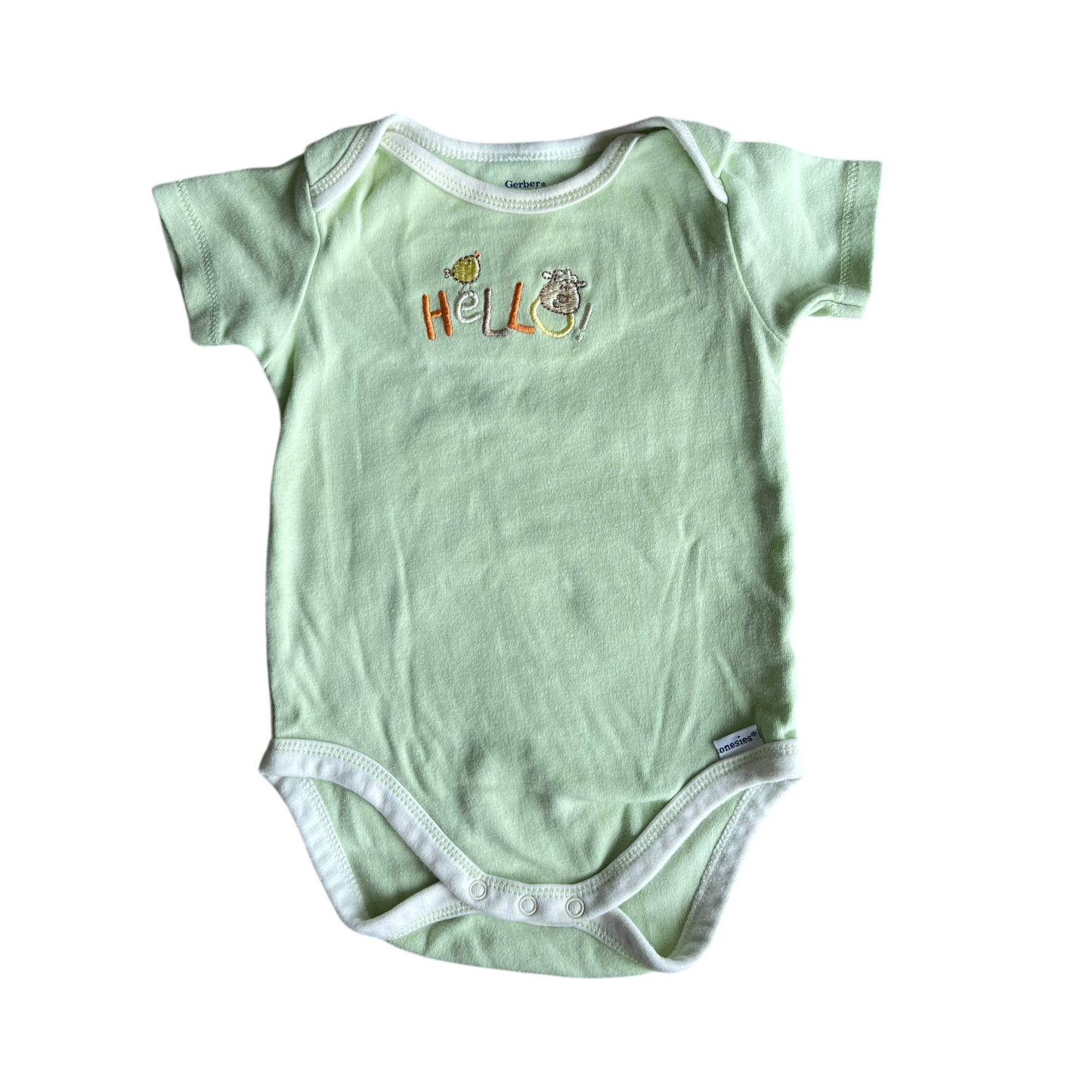 Girls gerber light green Onesiesize 3 mth