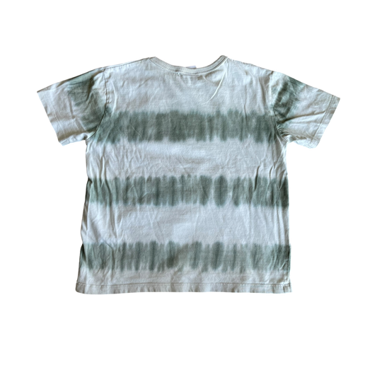 Boys zara white and green T-shirt size 4