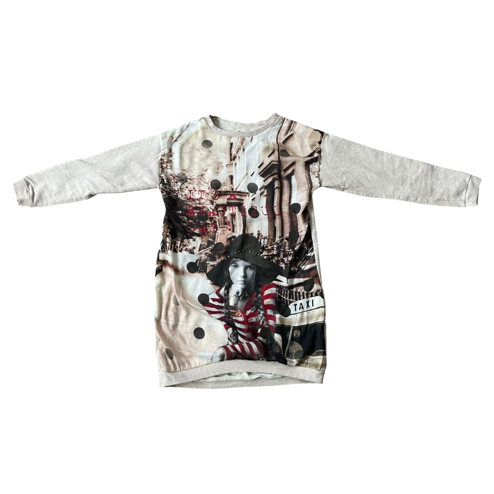 Girls knit wear creamy Sweatshirt size 10