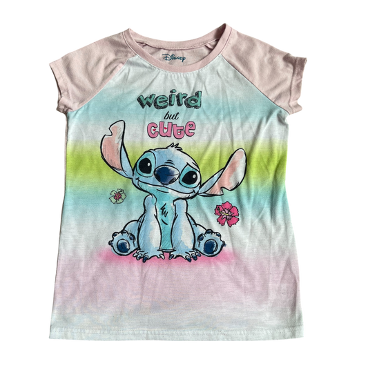 Girl Disney blue pink and white T-shirt