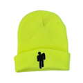 Bright Yellow Winter Hat with Person Logo