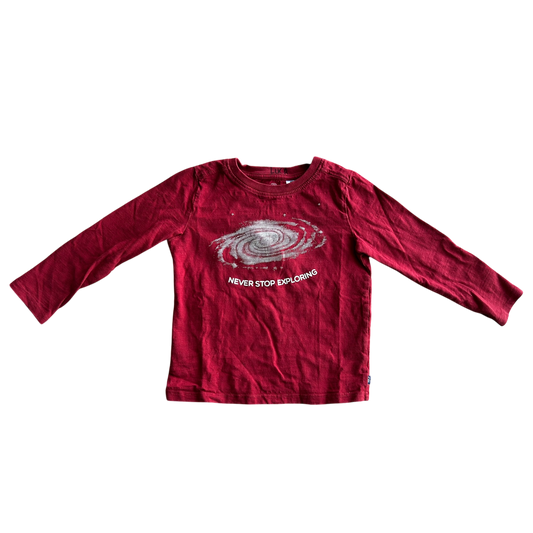 Boys Okaïdi red T-shirt size 4