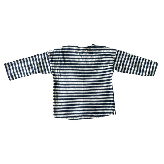 Boys Zara blue and white T-shirt size 3