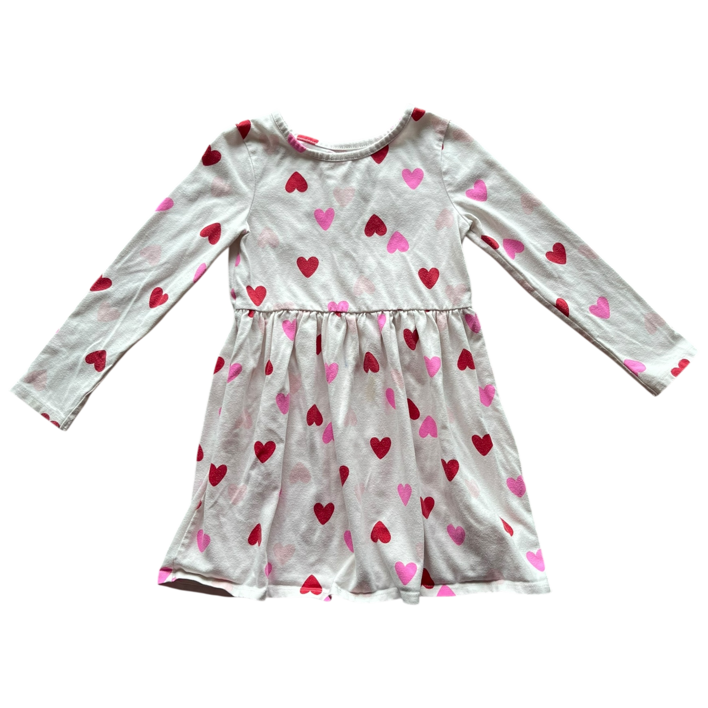 girls cat & jack white red & pink Dress size 5