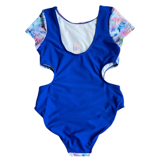 Girls more than magic multicolors Swim romper size 10