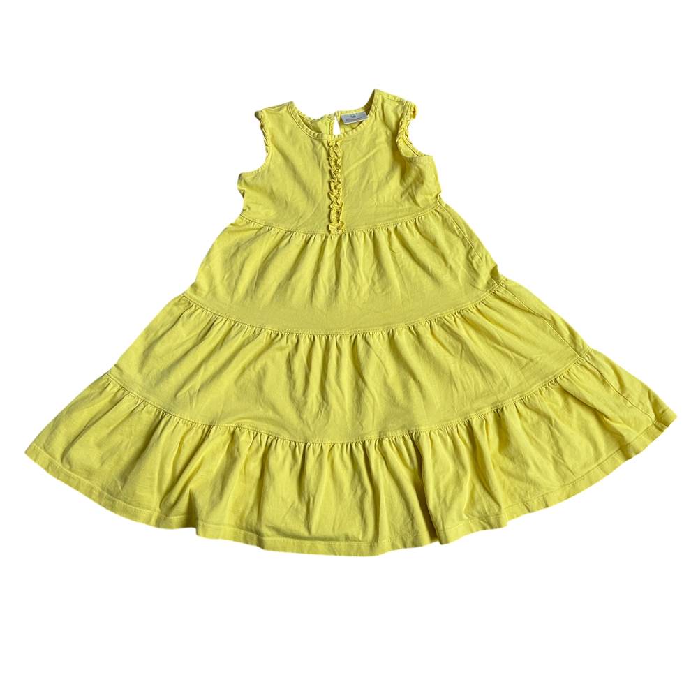 Girls Hanna Andersson yellow Dress size 7