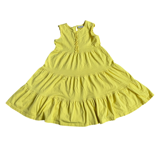 Girls Hanna Andersson yellow Dress size 7