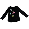 Girls cat & jack black T-shirt size 4