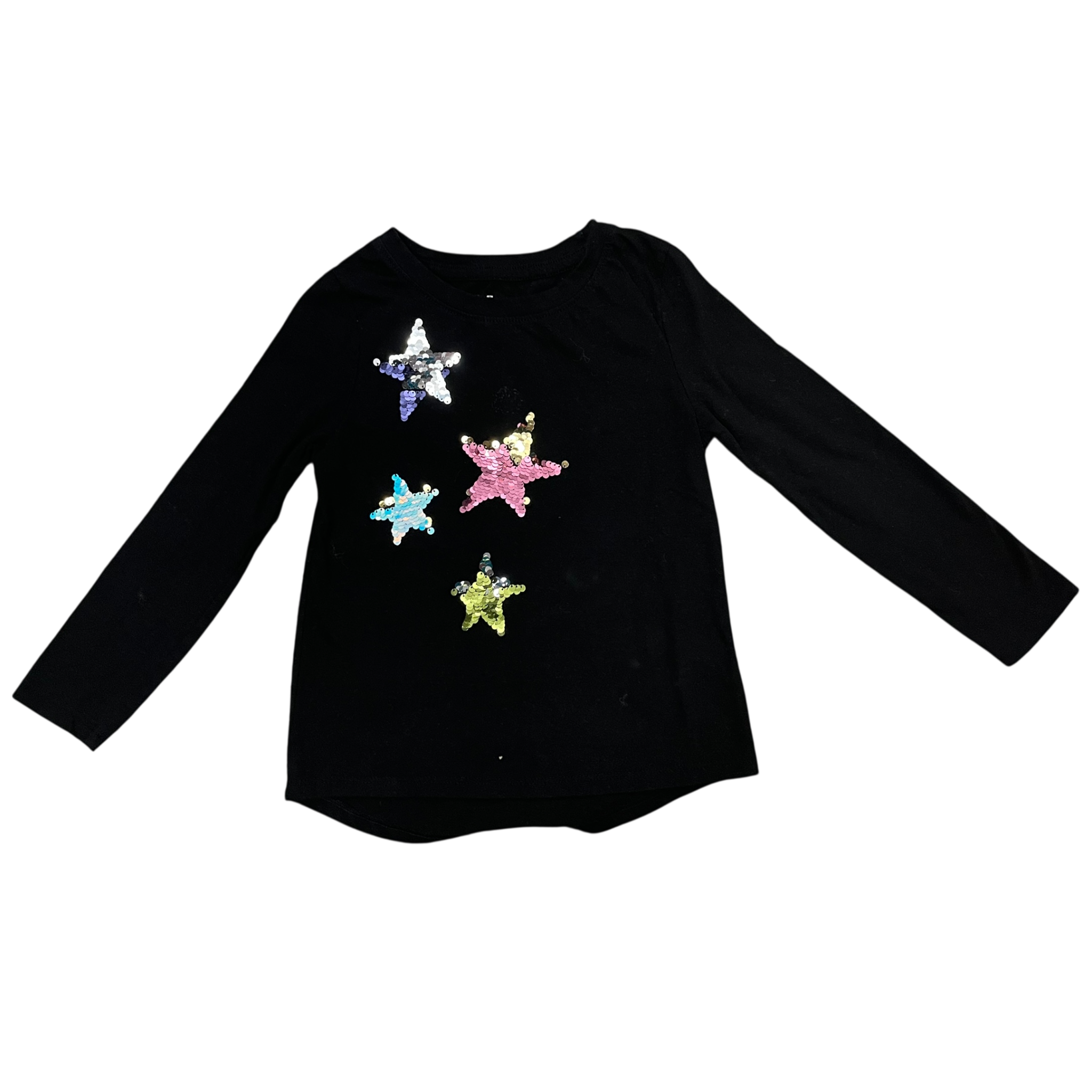 Girls cat & jack black T-shirt size 4
