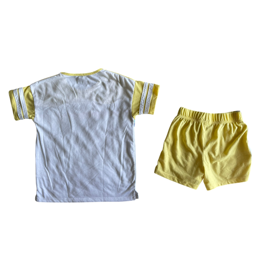 Girls max & olivia yellow and white Pajama size 7