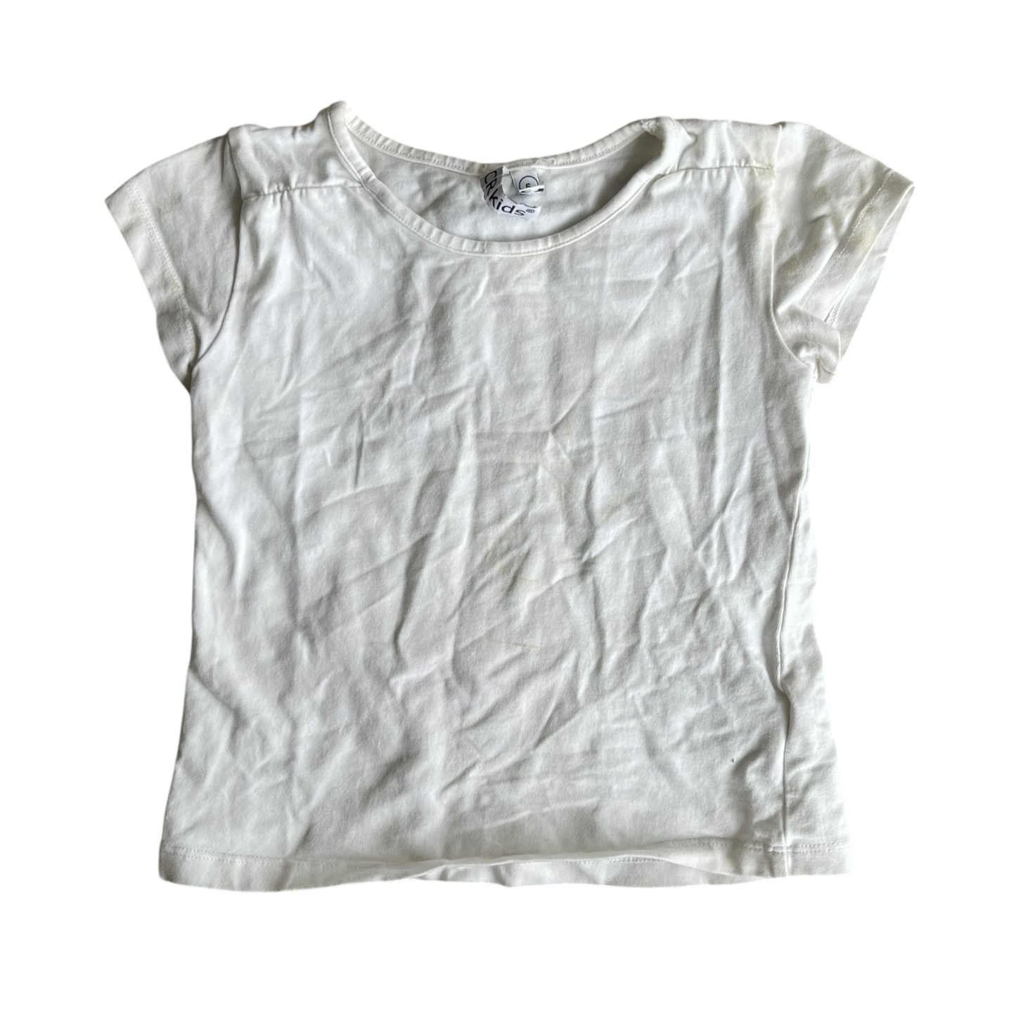 girls CR Kids white T-shirt size 6