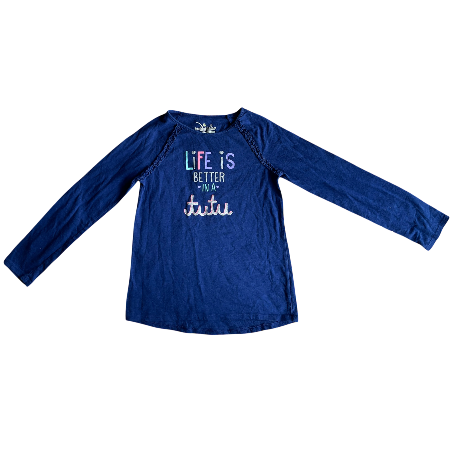 girls jumping beans blue T-shirt size 8