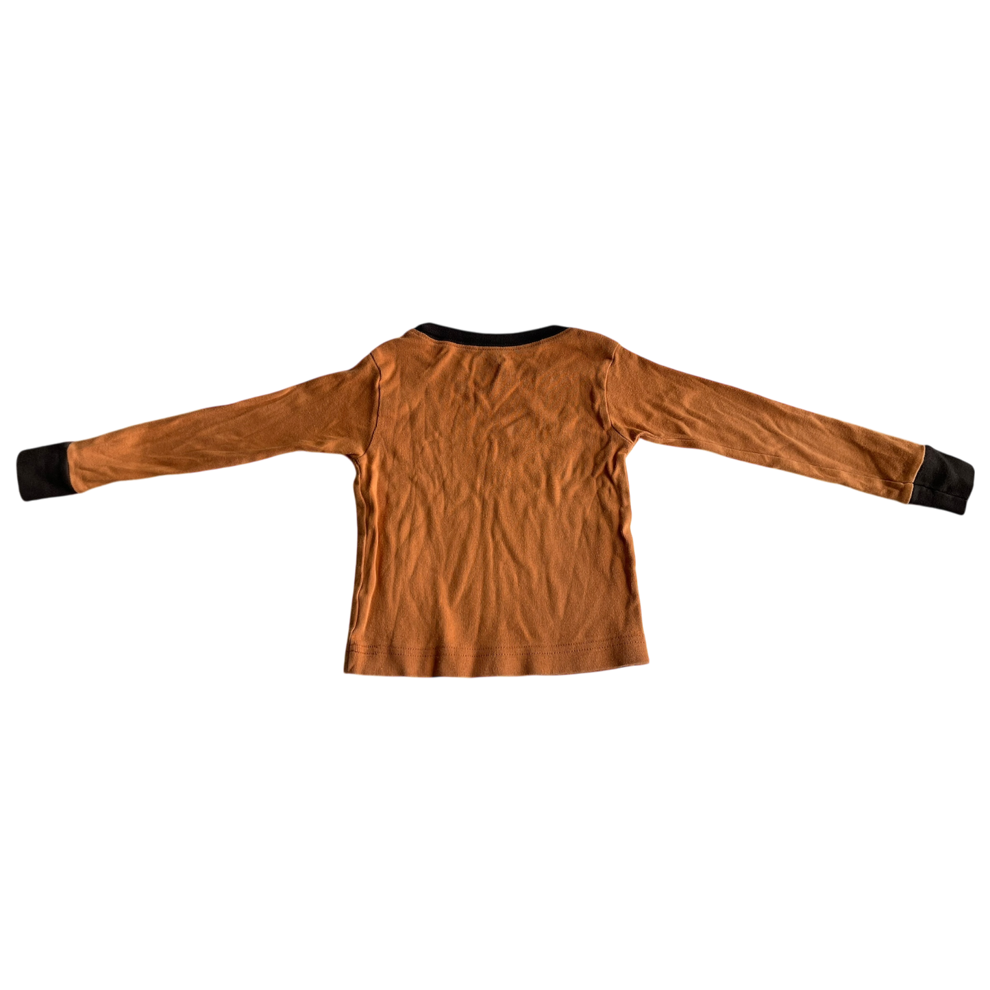 Boys lazy lone orange Sweatshirt size 3