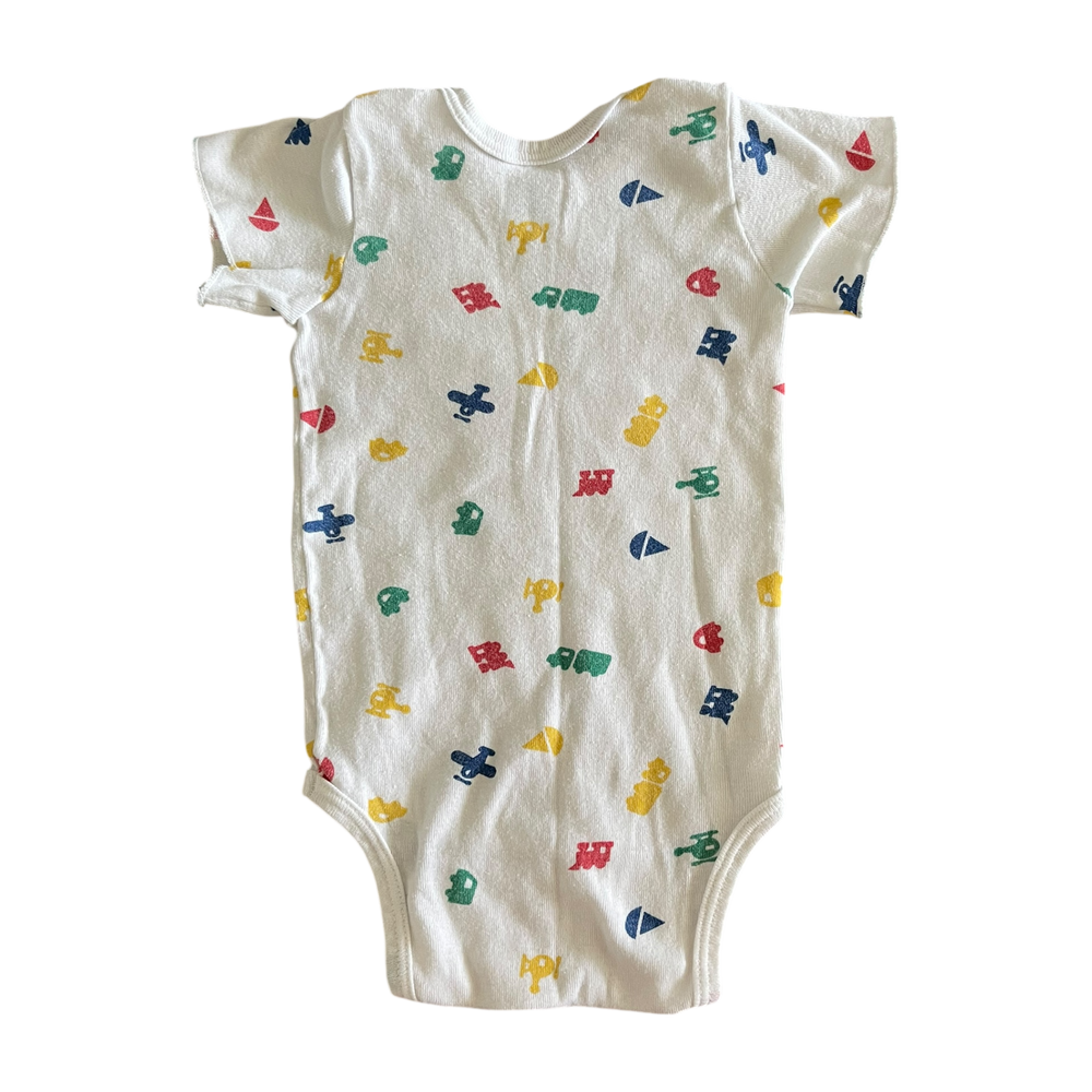 Boys lightning white Romper size 9 mth